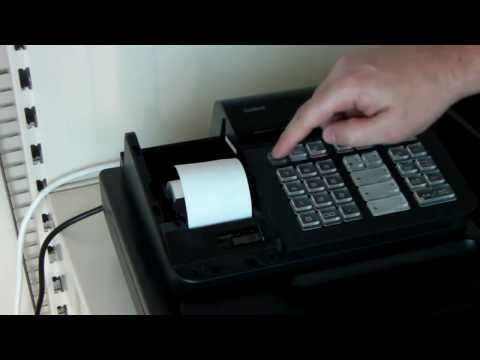 How to change the till rolls and ink roller on the Casio 140CR cash register