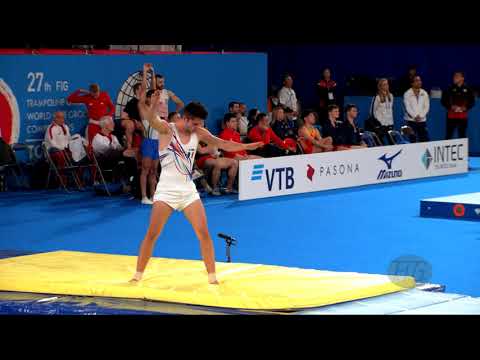 FOURNEX Theo (FRA) M - 2019 Trampoline Worlds, Tokyo (JPN) - Qualification Tumbling R2