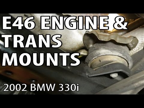 BMW 330i 325i E46 Changing Engine and Transmission Mounts DIY