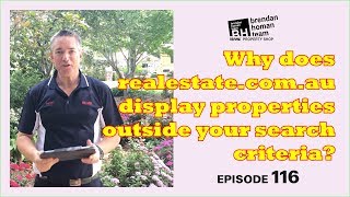 Ep116.  Why realestate.com.au displays properties outside your search criteria? | by Brendan Homan