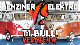 VW T1 Bulli Vergleich - Benziner vs Elektro! | Philipp Kaess |