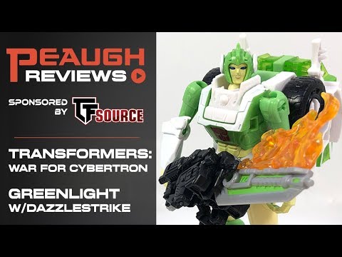 Video Review: Transformers: War for Cybertron SIEGE - Deluxe GREENLIGHT w/Dazzlestrike