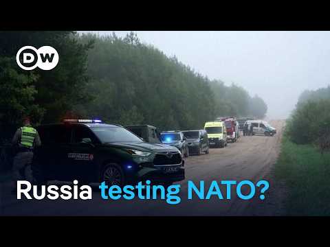 Baltic tensions rise as NATO shoots down drone over Lithuania | DW News