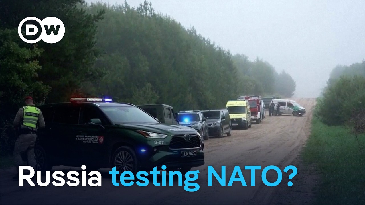 Baltic tensions rise as NATO shoots down drone over Lithuania | DW News