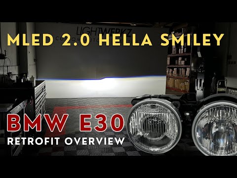 BMW E30 Projector Retrofit Kit Overview - Morimoto MLED 2.0 Bi-LED Upgrade