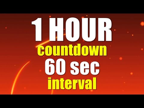 1 hour 60 sec interval countdown timer with voice