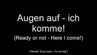 Oomph! - Augen auf! (Lyrics w/ English Translation)