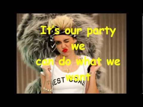 Miley Cyrus - We Can't Stop (lyrics)