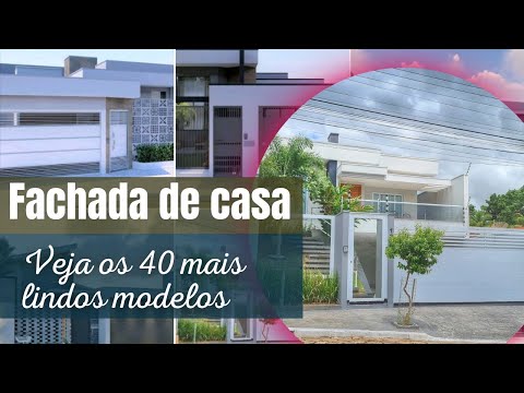 40 modelos de fachadas, deixe sua casa mais moderna.