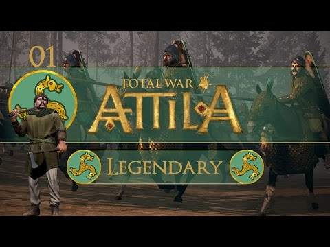 Let's Play Total War: Attila (Legendary) - Franks - Ep.01 - Destroying the Saxons!