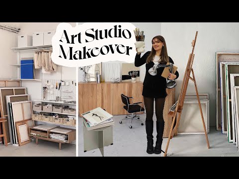 ART STUDIO MAKEOVER - Tipps zum Atelier zu Hause einrichten! // I'mJette