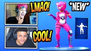 NINJA &amp; MYTH REACT TO *NEW* &quot;LIVING LARGE&quot; EMOTE/DANCE! *RARE* Fortnite FUNNY Moments