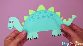 Paper Plate Dinosaur Craft