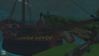pov: You Stay a Night on a Pirate Ship in Zelda Wind Waker with Rain Nintendo Switch 2 Gamecube WiiU