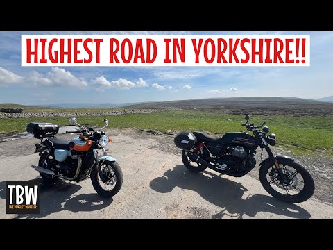 Highest Road in Yorkshire on a Moto Guzzi V7