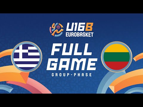 Group Phase | Greece v Lithuania | Full Basketball Game | FIBA U16 Women's EuroBasket 2025 - Div. B