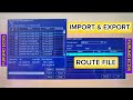 How To Import And Export The Route Files On FURUNO ECDIS