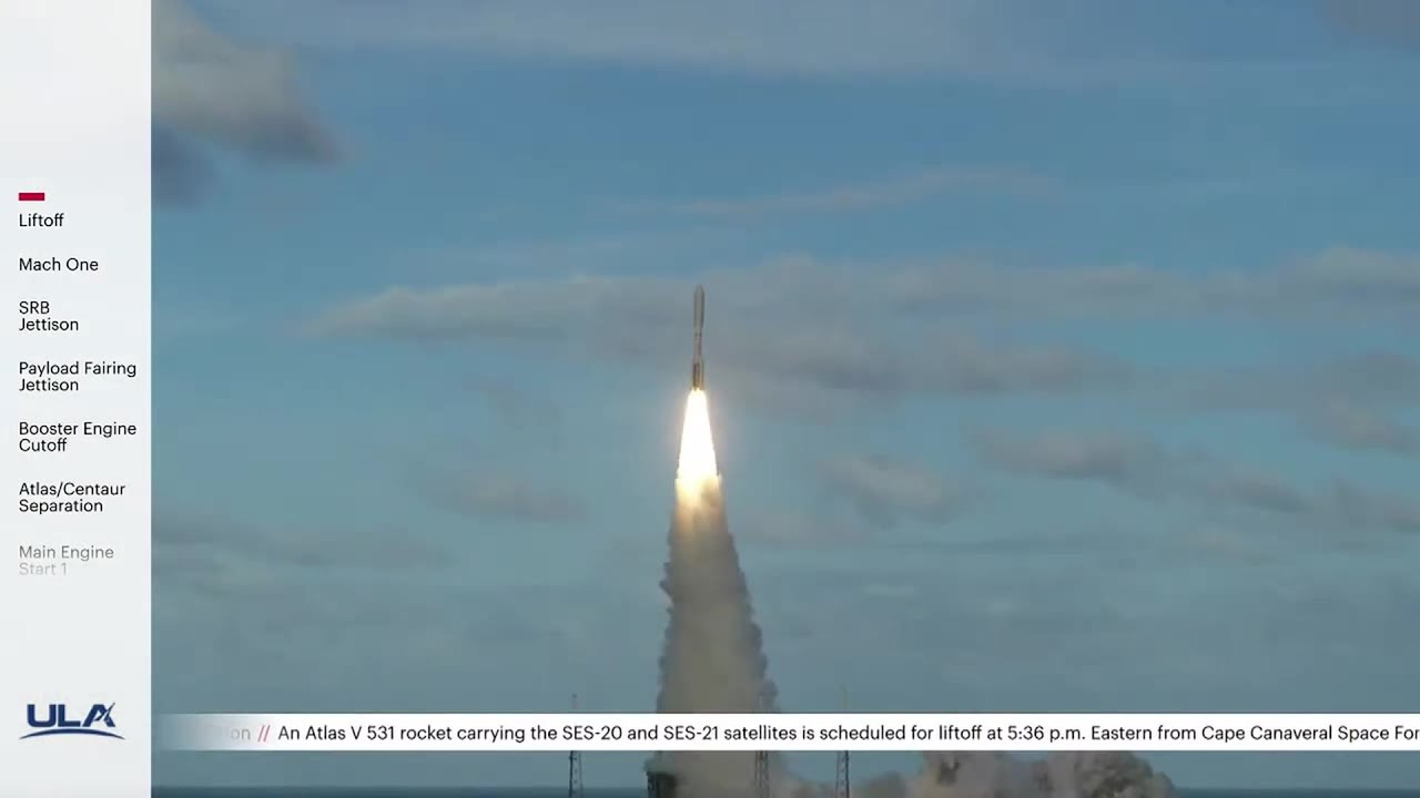 Atlas V rocket launches 2 communications satellites from Florida