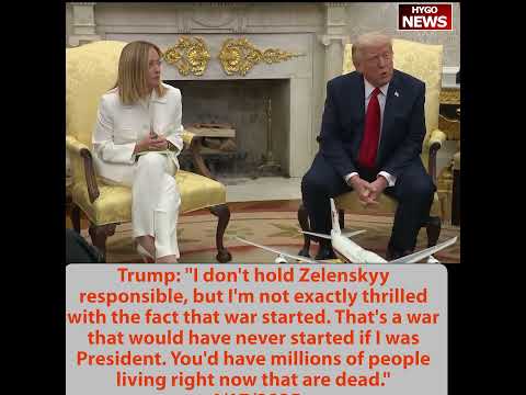 Trump on Iran: 'Can't Have a Nuclear Weapon -- But I'm Not in a Rush'; Praises Meloni, Says Ukraine War 'Never Would Have Started'