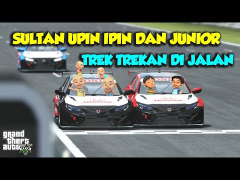 Sultan Upin Ipin dan Junior Trek Trekan pake Civic type R - GTA V Upin Ipin Episode Terbaru 527