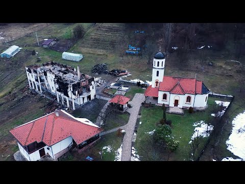Potresni snimci na mestu gde je bio konak manastira Svete Trojice