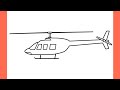 How to draw a HELICOPTER step by step / drawing helicopter easy