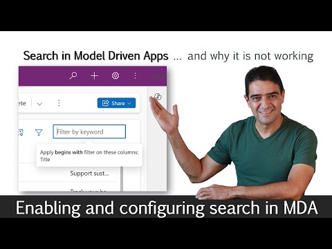 Enable & Configure Model-Driven App Search - MDA Guide Enable & Configure Model-Driven App Search - MDA Guide