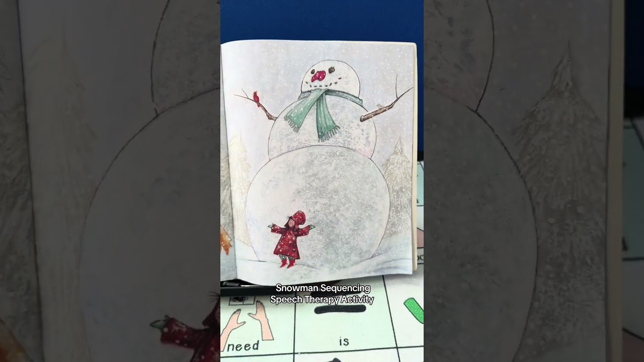 #speechtherapy snowman sequencing activity!