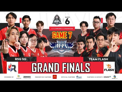 TEAM FLASH CHAMPION! RSG SG VS TEAM FLASH - GAME 7 | MPL SINGAPORE SEASON 6 - GRAND FINAL (ENG)