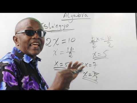 Math Algebra Lesson One