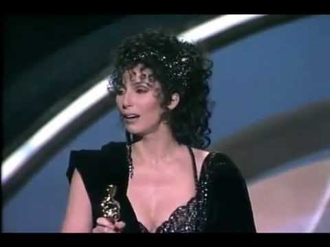 Cher winning Best Actress (Oscar) for Moonstruck