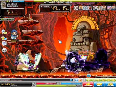 GMS MapleStory- Level 200 Demon Slayer- XTypez- Zakum Solo