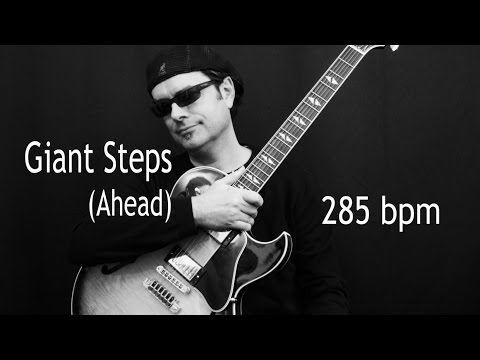 Giant Steps (Ahead) - Fast Bebop 285 BPM - Jazz Guitar Solo with Tabs