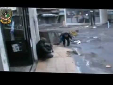 تمشيط سرية الشهيد أبو خلف الديري التابع لكتيبة شهداء حرستا محيط مسجد الزهراء في مدينة حرستا في ريف دمشق