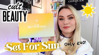 ☀️ CULT BEAUTY SET FOR SUN EDIT 2025 UNBOXING! | ALL THIS FOR ONLY £40! ☀️ | MISS BOUX