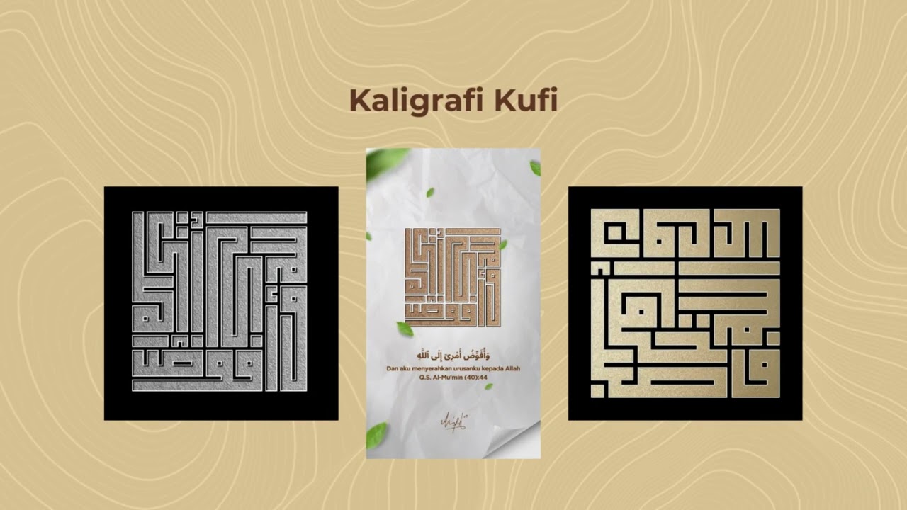 Gambar dan Ilustrasi - Desain Kufi Calligraphy - 2