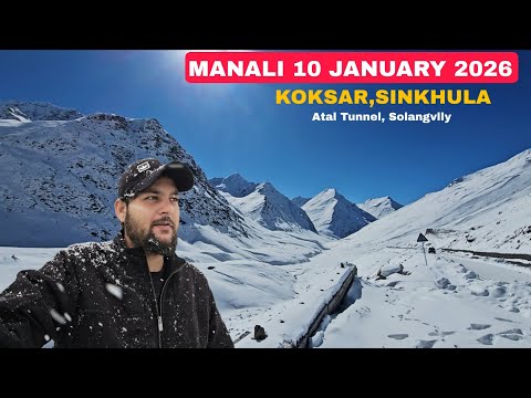 Manali Latest Video || Koksar Sinkhulapass atal tunnel Solangvlly sissu snowfall news