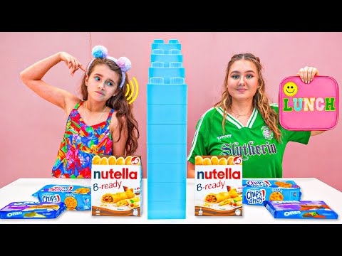 Twin Telepathy SCHOOL LUNCHBOX Challenge! Ruby vs Bonnie