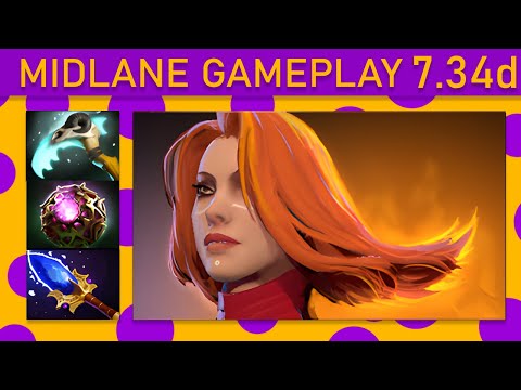 ⭐Lina 20+ Kills! Mid Gameplay - Dota 2 Top MMR