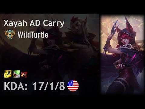 Xayah AD Carry vs Varus - WildTurtle - NA Challenger Patch 7.17