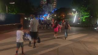 Download Lagu Guardians of the Galaxy Mission Breakout - Exterior tower lights and outside queue night | DCA, 2023 Thumbnail