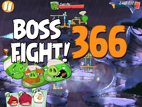 Angry Birds 2 Boss Fight 46! Chef Pig Level 366 Walkthrough