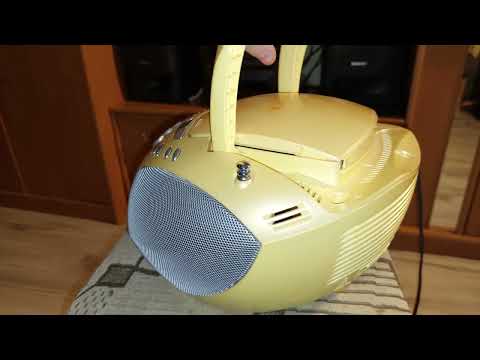 Sony E77L Vintage CD/ Cassette/ Radio Boom Box (2002) - Blue image 7