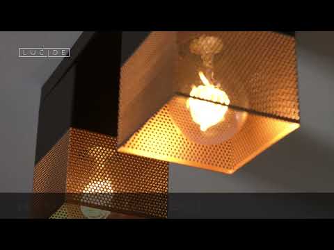 Lucide 21123/02/02 - Ceiling light RENATE 2xE27/40W/230V gold/black