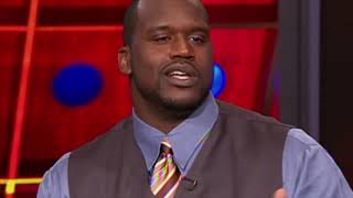 Shaq explains his fight with Barkley then Shaq's elbow hits Barkley in the face Knocking him down.