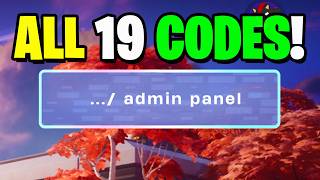 ALL 19 SECRET CODES - Admin Panel in Fortnite!