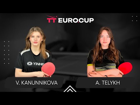 18:00 Vasylysa Kanunnikova - Anastasiia Telykh 06.07.2024 TT Euro.Cup Women Ukraine Star. TABLE 4