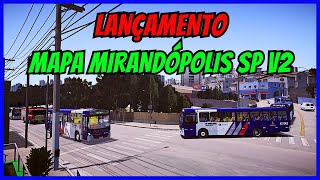 ????Gameplay Novo Mod Mapa Mirandópolis V2 SP Final | Proton Bus Simulator Asseto SP | PBSU