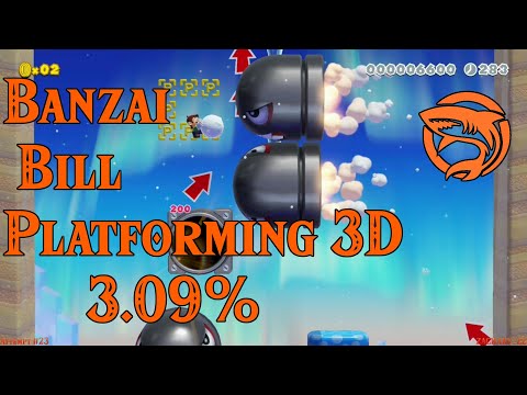 Banzai Bill Platforming 3D - 3.09% Clear Rate - Super Mario Maker 2