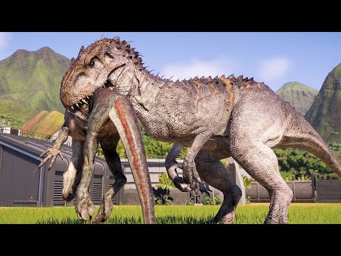 INDOMINUS REX DEATH RUN ON ISLA NUBLAR - Jurassic World Evolution 2